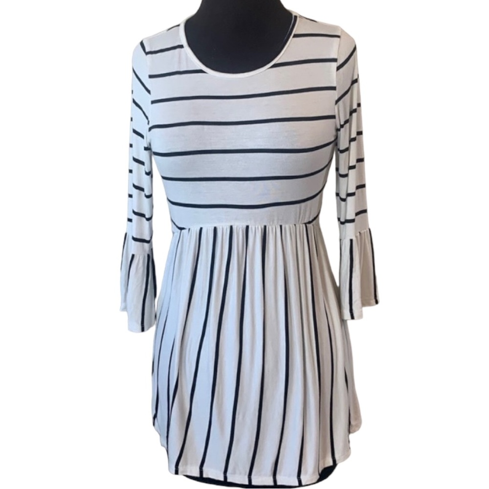 PINKBLUSH Striped Top / Bell Sleeve / Maternity!